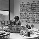Elite Model Management office in New York City, February 1980. (Photo by Barbara Alper/Getty Images)